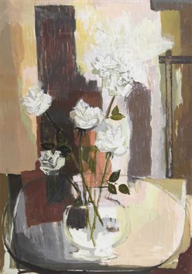 Stillleben mit weissen Rosen. by Frank Chabry - Auction record, sale price, and art valuation. Compare with similar artists and explore comparable artworks.