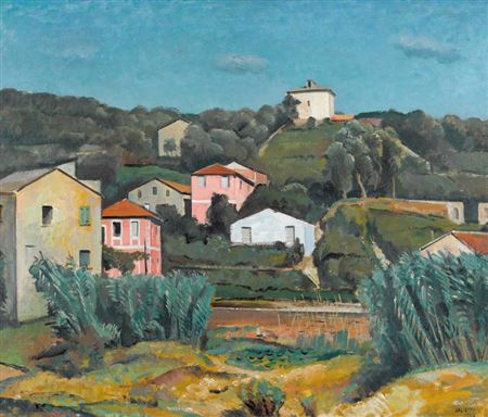 "Paese di Liguria d'estate".