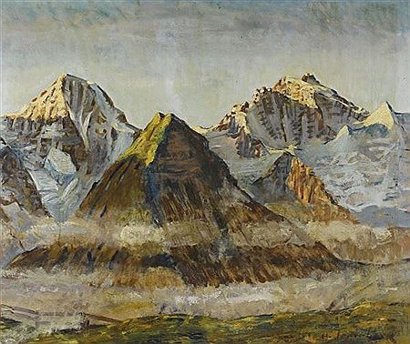 Eiger, Mönch und Jungfrau. by Hans Jegerlehner - Auction record, sale price, and art valuation. Compare with similar artists and explore comparable artworks.