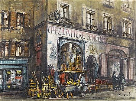Une brocante à Genève.
