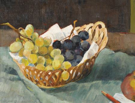 "Trauben im Körbli". by Fritz Ryser - Auction record, sale price, and art valuation. Compare with similar artists and explore comparable artworks.