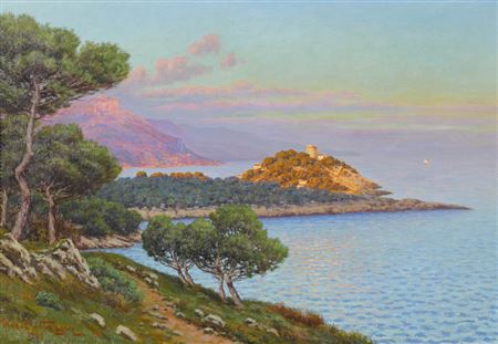 "Coucher de soleil au Cap Ferrat".