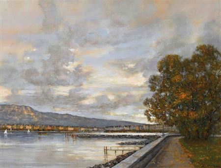 "Vue de la Perle du Lac"