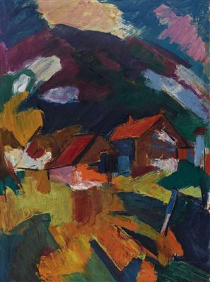 Expressive Landschaft bei Schwanden