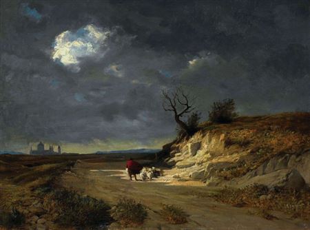 Weite Gewitterlandschaft