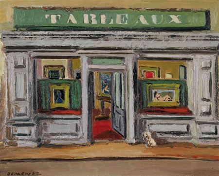 Magasin de tableaux by Raoul Domenjoz - Auction record, sale price, and art valuation. Compare with similar artists and explore comparable artworks.