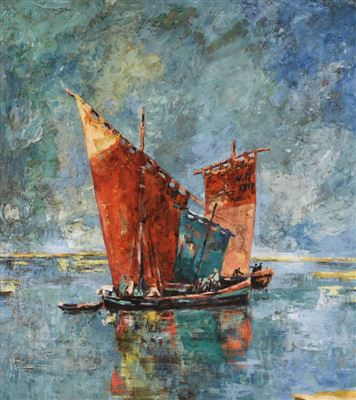 Segelschiffe auf ruhiger See by Walter Krebs - Auction record, sale price, and art valuation. Compare with similar artists and explore comparable artworks.