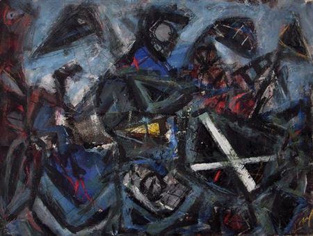 Sample artwork by Wolfgang Petrovsky (Born 1947), known for painting - View similar artists and auction records
