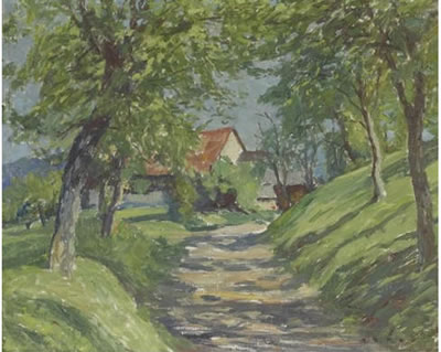 Weg zum Hof by Franz Kock - Auction record, sale price, and art valuation. Compare with similar artists and explore comparable artworks.