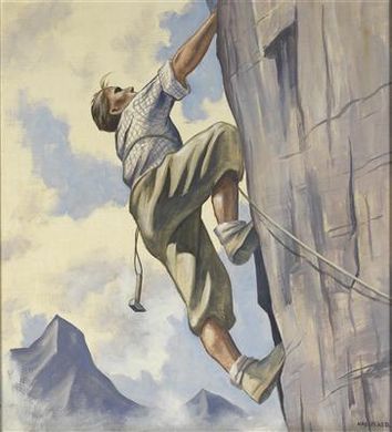Auf der Steilwand