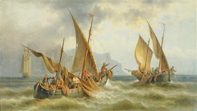 Fischer vor der Küste by Josef Mahorcig - Auction record, sale price, and art valuation. Compare with similar artists and explore comparable artworks.