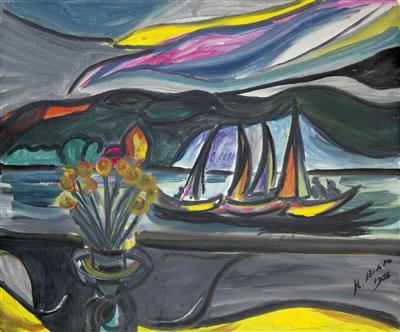 Blick auf den See by Hans Beletz - Auction record, sale price, and art valuation. Compare with similar artists and explore comparable artworks.
