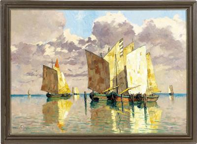 Segelboote vor Anker