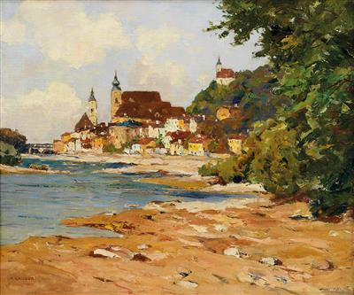 Steyr in Oberösterreich by Franz Gruber-Gleichenberg - Auction record, sale price, and art valuation. Compare with similar artists and explore comparable artworks.