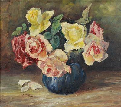 Stillleben mit Rosen by Elisabeth Jordis Grafin v Attems - Auction record, sale price, and art valuation. Compare with similar artists and explore comparable artworks.