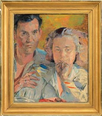 Das Ehepaar Kump by Franz Wiegele - Auction record, sale price, and art valuation. Compare with similar artists and explore comparable artworks.