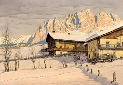 "Bauernhöfe bei Cortina D'Ampezzo"