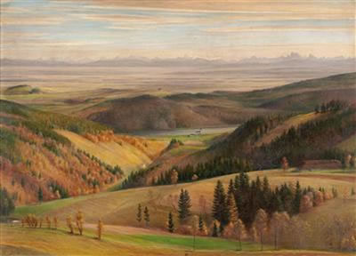 Blick vom Pöstlingberg auf Puchenau