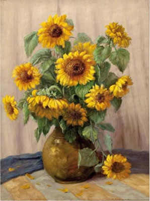 Sonnenblumen in Vase