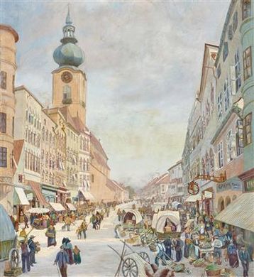 "Wels Stadtplatz by Karl Kasberger - Auction record, sale price, and art valuation. Compare with similar artists and explore comparable artworks.