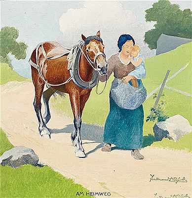 "Am Heimweg" by Ferdinand Karl Gold - Auction record, sale price, and art valuation. Compare with similar artists and explore comparable artworks.