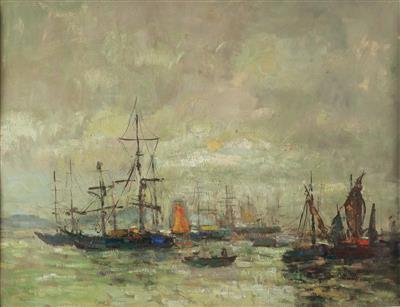 Segelschiffe by Karl Mostbock - Auction record, sale price, and art valuation. Compare with similar artists and explore comparable artworks.