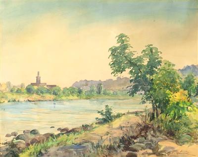 An der Traun by Karl Gorlich - Auction record, sale price, and art valuation. Compare with similar artists and explore comparable artworks.