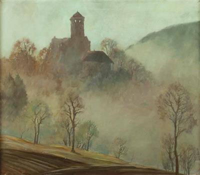 Ruine Wildberg im Nebel