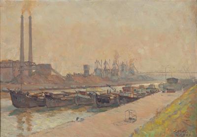 Sample artwork by Leo Adler (1897 - 1987), known for landscape, mountain scenes and marine painting - View similar artists and auction records