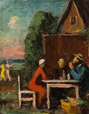 Gemütliches Zusammensein by Adolf Curry - Auction record, sale price, and art valuation. Compare with similar artists and explore comparable artworks.
