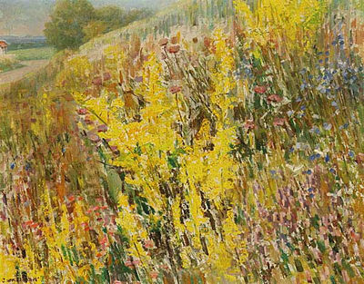 A Summer Hillside by Juliana Winterova Mezerova - Auction record, sale price, and art valuation. Compare with similar artists and explore comparable artworks.