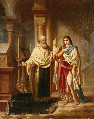 Wenceslas III at the Tomb of His Father