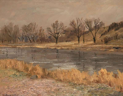 The River Vltava by Josef Kaderabek - Auction record, sale price, and art valuation. Compare with similar artists and explore comparable artworks.
