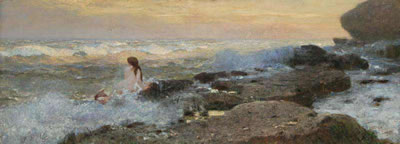 A Rocky Shore with a Naiad