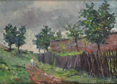Below an Old Wall
