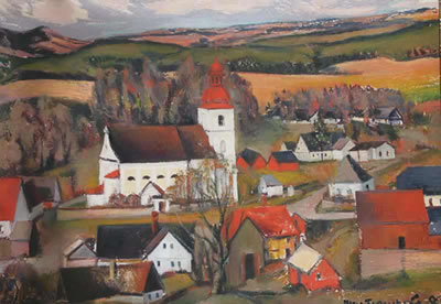The Church in Slatina by Jan Trampota - Auction record, sale price, and art valuation. Compare with similar artists and explore comparable artworks.