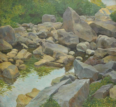 Sample artwork by Ota Bubenicek (1871 - 1962), known for landscape painting in rich and bright colors - View similar artists and auction records