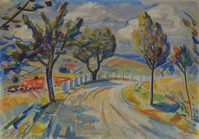 A Summer Landscape with a Road