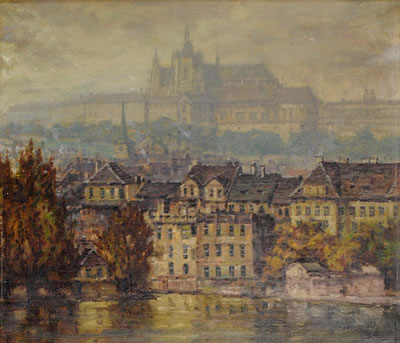 Prague Castle from the Embankment