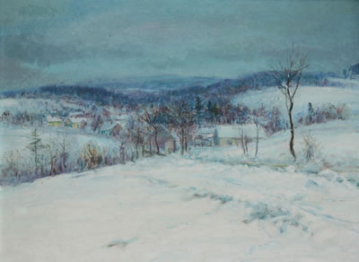 Winter in Slavnec by Frantisek Skrabanek - Auction record, sale price, and art valuation. Compare with similar artists and explore comparable artworks.