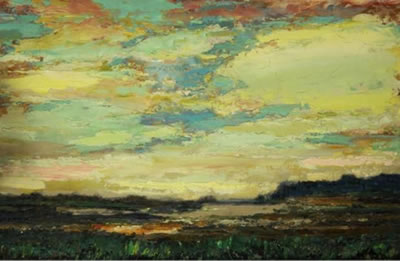 A Sunset over a Swamp by Cenek Chodera - Auction record, sale price, and art valuation. Compare with similar artists and explore comparable artworks.