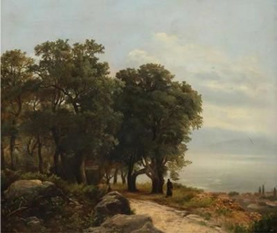 A Landscape with Lakes and Figures