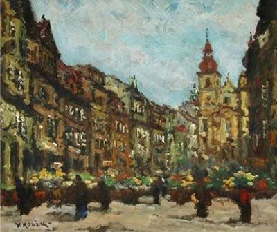 The Havel Market by Vaclav Kozak - Auction record, sale price, and art valuation. Compare with similar artists and explore comparable artworks.