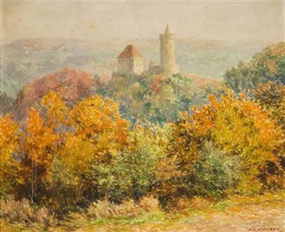A View of Kokorín Castle by Adolf Korber - Auction record, sale price, and art valuation. Compare with similar artists and explore comparable artworks.