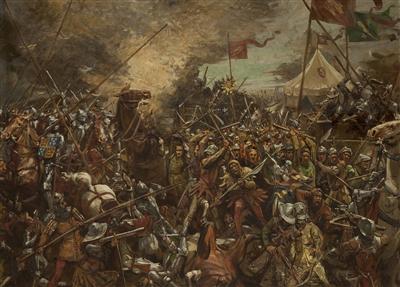 A Hussite Battle by Emil Holarek - Auction record, sale price, and art valuation. Compare with similar artists and explore comparable artworks.