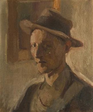 Portrait of Otakar Slavik: Self-portrait