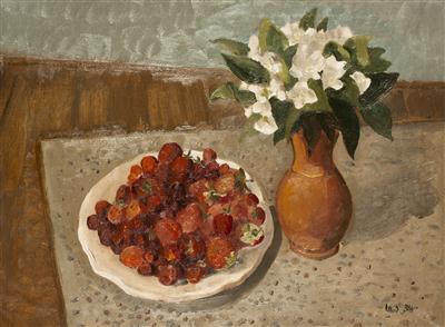 Still Life with Strawberries by Lev Simak - Auction record, sale price, and art valuation. Compare with similar artists and explore comparable artworks.