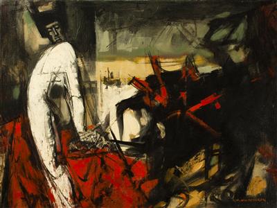 Toreador with a Bull by Antonin Marek Machourek - Auction record, sale price, and art valuation. Compare with similar artists and explore comparable artworks.