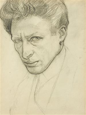 Portrait of Alfred Justitz: Portrait of a Man (Self Portrait?)