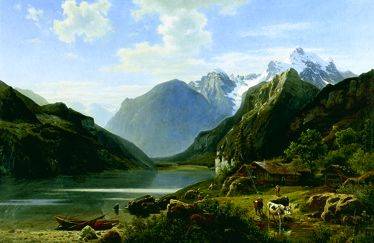 Sample artwork by John Robinson Tait (1834 - 1909), known for rural landscape and coastal view painting - View similar artists and auction records
